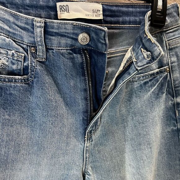 RSQ Vintage Mom jeans high rise distressed Size 5/27 - Picture 8 of 13